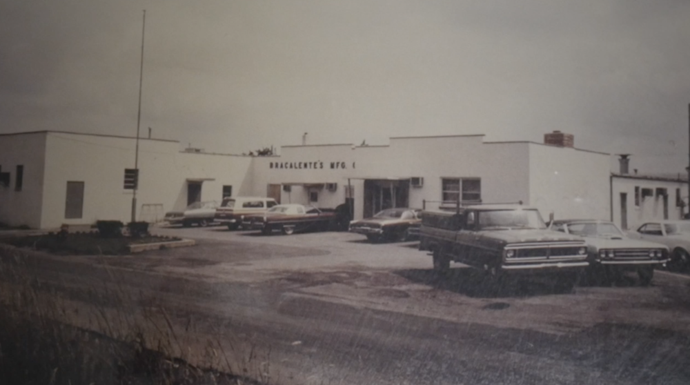 vintage photo of the exterior of a bracalente facility