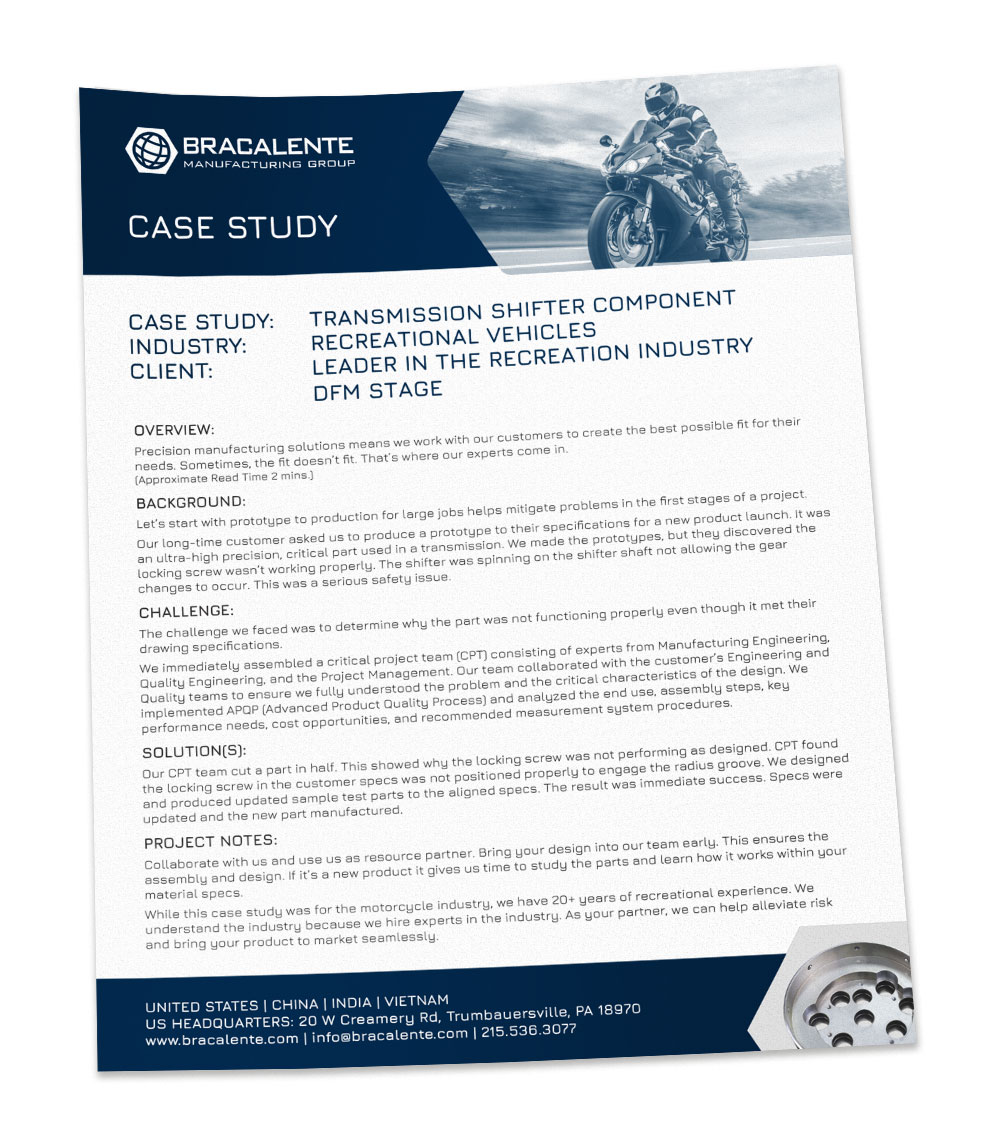 Mockup of Recreational Case Study Single Page Flyer